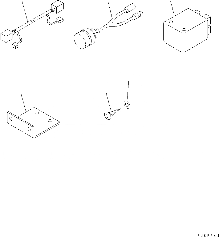 Схема запчастей Komatsu SA6D108-1D - ПАНЕЛЬ ПРИБОРОВ КОМПОНЕНТЫ (С СТОП ПЕРЕКЛЮЧАТЕЛЬ)(№-) ДВИГАТЕЛЬ