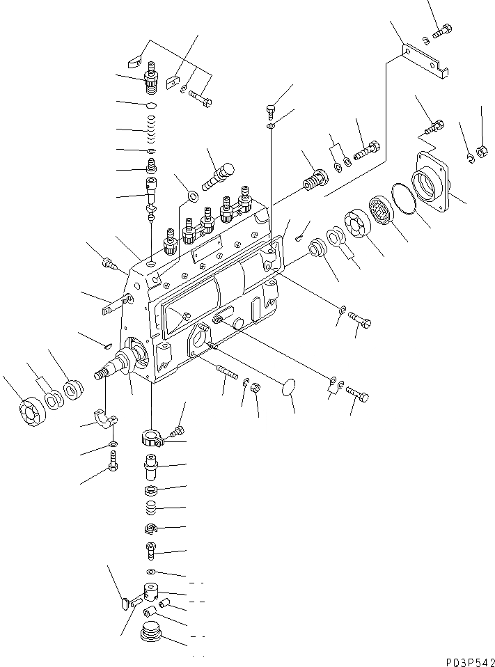 Схема запчастей Komatsu SA6D110-1A - ТОПЛ. НАСОС (НАСОС) ТОПЛИВН. СИСТЕМА