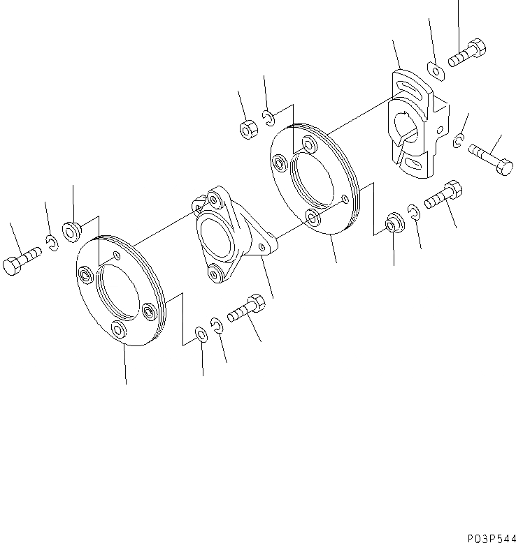 Схема запчастей Komatsu SA6D110-1A - ТОПЛ. НАСОС (СОЕДИНЕНИЕ) ТОПЛИВН. СИСТЕМА