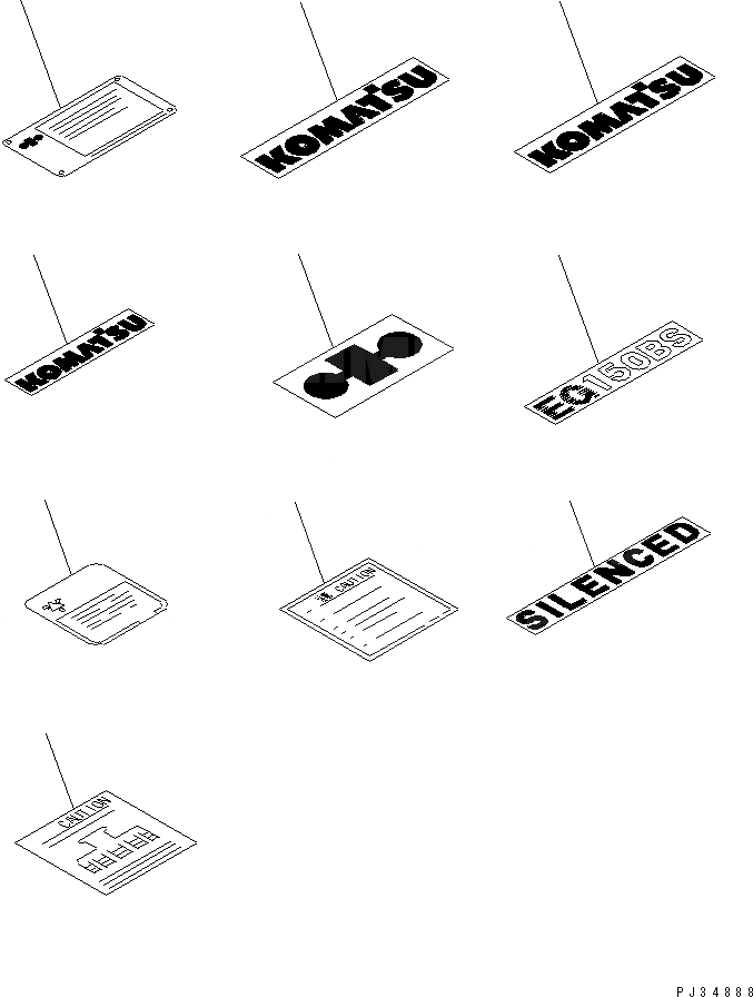Схема запчастей Komatsu SA6D110-1N - МАРКИРОВКА ИНСТРУМЕНТ¤ МАРКИРОВКА И ДВИГАТЕЛЬ КОМПЛЕКТ