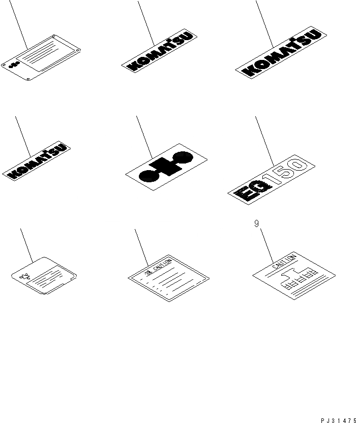 Схема запчастей Komatsu SA6D110-1P-B - МАРКИРОВКА ИНСТРУМЕНТ¤ МАРКИРОВКА И ДВИГАТЕЛЬ КОМПЛЕКТ