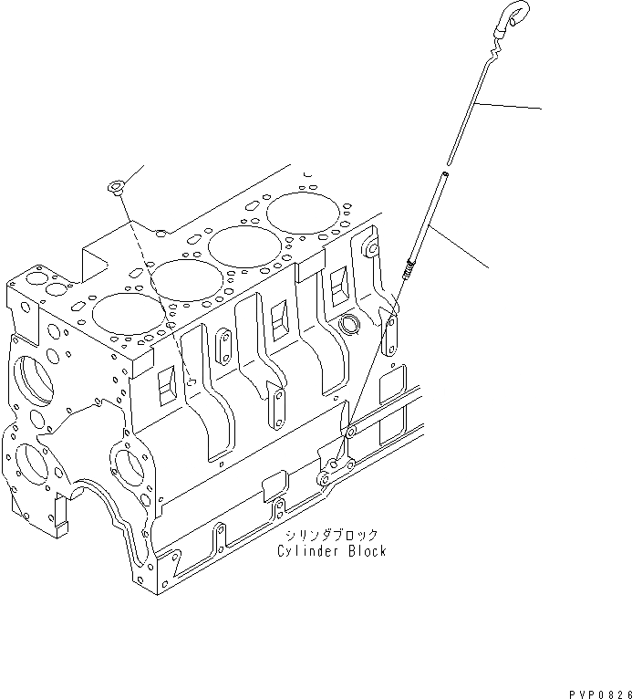 Схема запчастей Komatsu SA6D114E-1-GD - МАСЛ. ЩУП ДВИГАТЕЛЬ