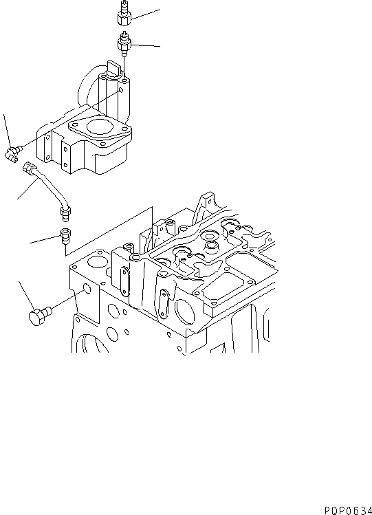 Схема запчастей Komatsu SA6D114E-1-GD - РАДИАТОР ТРУБЫ ДВИГАТЕЛЬ