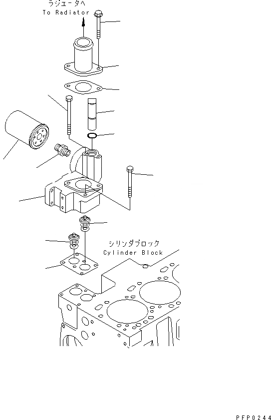 Схема запчастей Komatsu SA6D114E-1A-KU - ТЕРМОСТАТ И АНТИКОРРОЗ. ЭЛЕМЕНТ ДВИГАТЕЛЬ