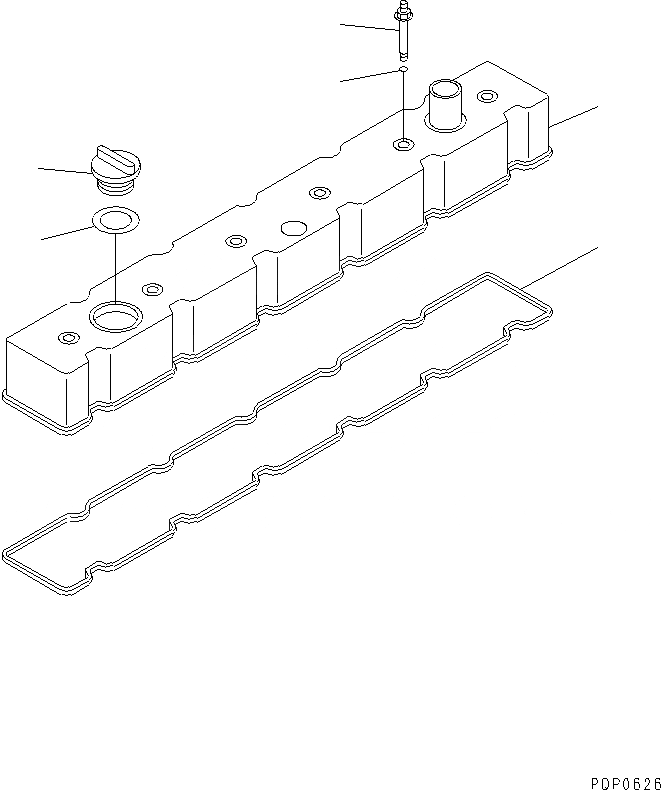 Схема запчастей Komatsu SA6D114-1AA - КРЫШКА ГОЛОВКИ ДВИГАТЕЛЬ