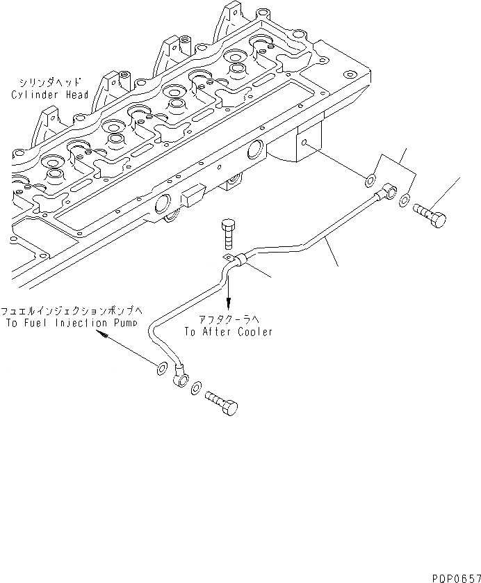 Схема запчастей Komatsu SA6D114-1AA - ТРУБЫ ТОПЛ. ФИЛЬТРА ДВИГАТЕЛЬ