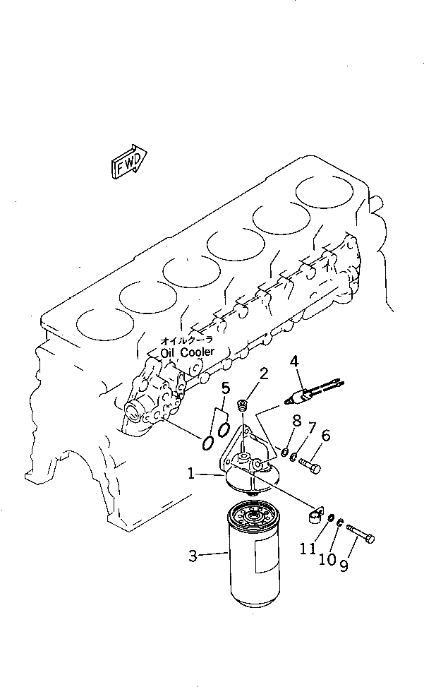 Схема запчастей Komatsu SA6D110-1N - МАСЛ. ФИЛЬТР СИСТЕМА СМАЗКИ МАСЛ. СИСТЕМА