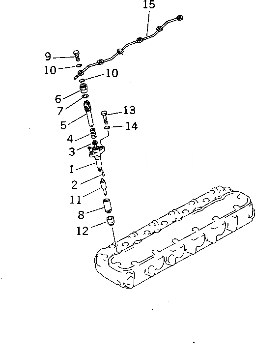 Схема запчастей Komatsu SA6D110-1N - ТОПЛИВН. ФОРСУНКА И СЛИВНАЯ ТРУБКА ТОПЛИВН. СИСТЕМА