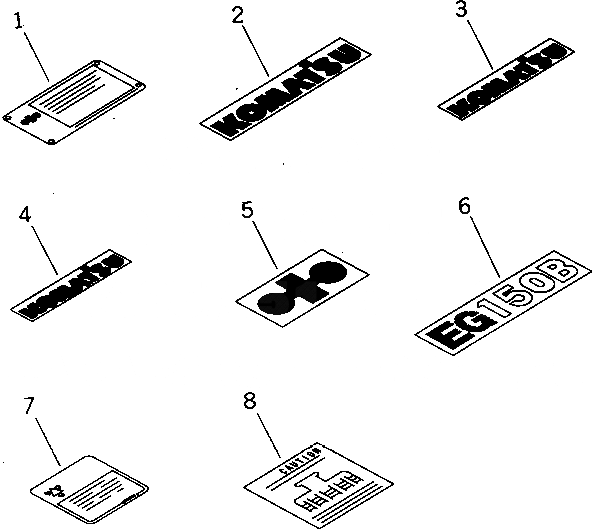 Схема запчастей Komatsu SA6D110-1P-B - МАРКИРОВКА ИНСТРУМЕНТ¤ МАРКИРОВКА И ДВИГАТЕЛЬ КОМПЛЕКТ