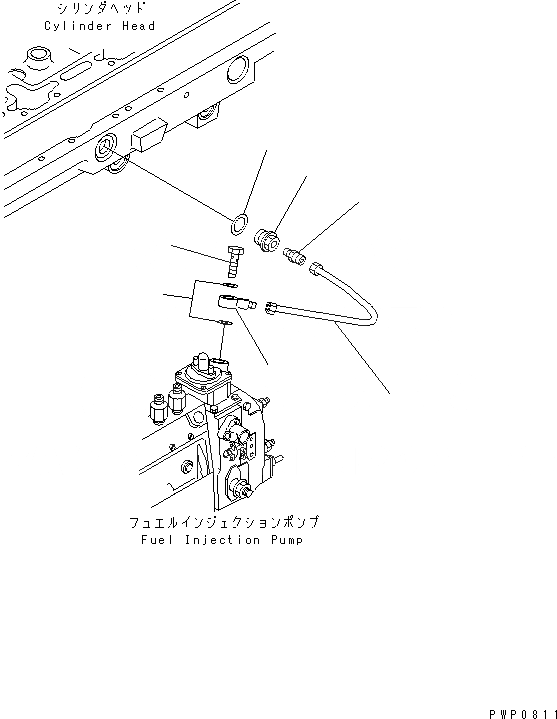 Схема запчастей Komatsu SA6D114E-2-KB - ВОЗД. УПРАВЛ-Е ПОДАЧ. ТОПЛИВА ДВИГАТЕЛЬ