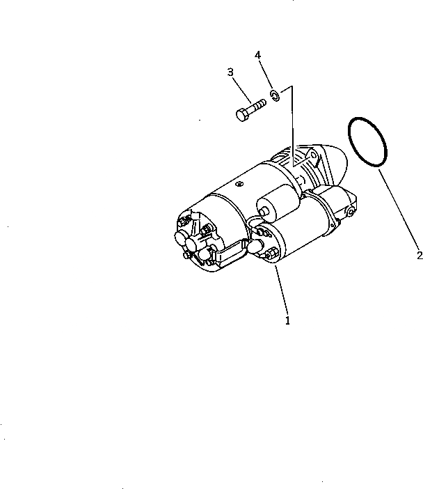 Схема запчастей Komatsu SA6D110-1EE - СТАРТЕР И КРЕПЛЕНИЕ(.KW) ЭЛЕКТРИКА