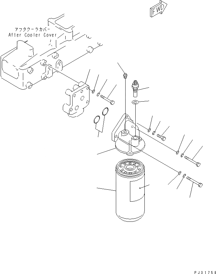 Схема запчастей Komatsu SA6D110-1F - МАСЛ. ФИЛЬТР И КРЕПЛЕНИЕ СИСТЕМА СМАЗКИ МАСЛ. СИСТЕМА