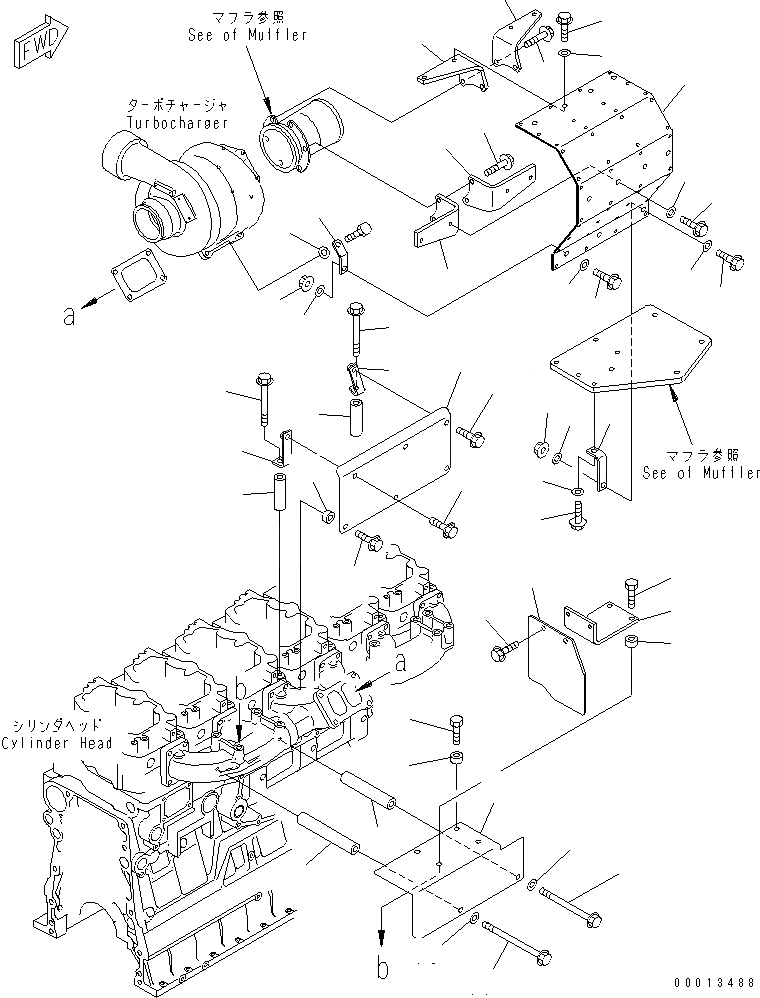 Схема запчастей Komatsu SA6D140E-3J-7 - ТЕРМОЗАЩИТА(№-) ДВИГАТЕЛЬ
