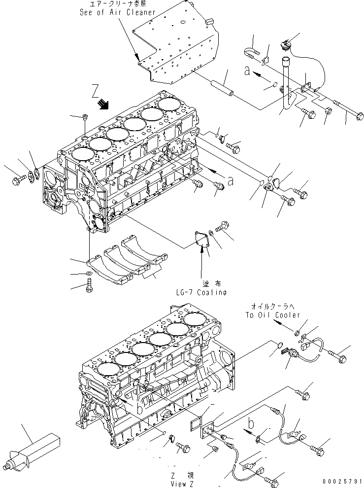 Схема запчастей Komatsu SA6D140E-3J-7 - БЛОК ЦИЛИНДРОВ КРЫШКАAND МАСЛОНАЛИВНОЙ ПАТРУБОК (С ДАТЧИК ТЕМПЕРАТУРЫ ВОДЫ) (С ПОДОГРЕВАТЕЛЬ ХЛАДАГЕНТА)(№9-) ДВИГАТЕЛЬ