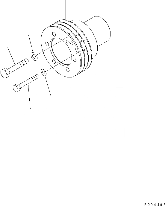 Схема запчастей Komatsu SA6D125-1HH - ШКИВ КОЛЕНВАЛА ДВИГАТЕЛЬ