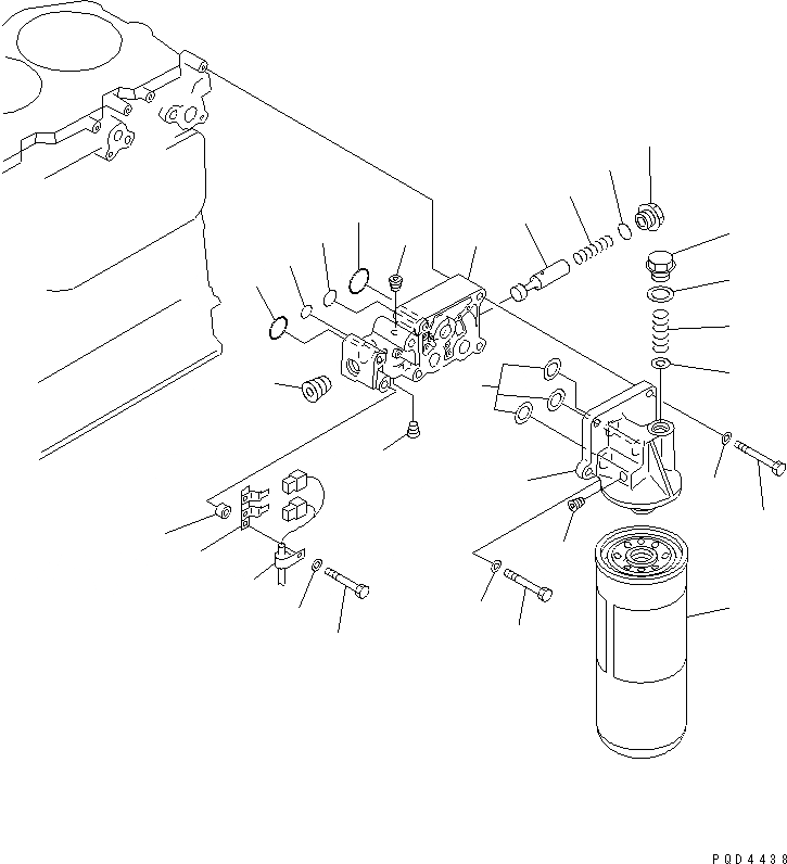 Схема запчастей Komatsu SA6D125-1HH - МАСЛ. ФИЛЬТР ДВИГАТЕЛЬ