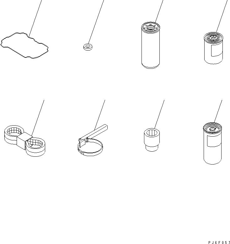 Схема запчастей Komatsu SA6D125E-2A-C - ЗАП. ЧАСТИ (С ПРОХОДНОЙ ФИЛЬТР)(№8-) ДВИГАТЕЛЬ