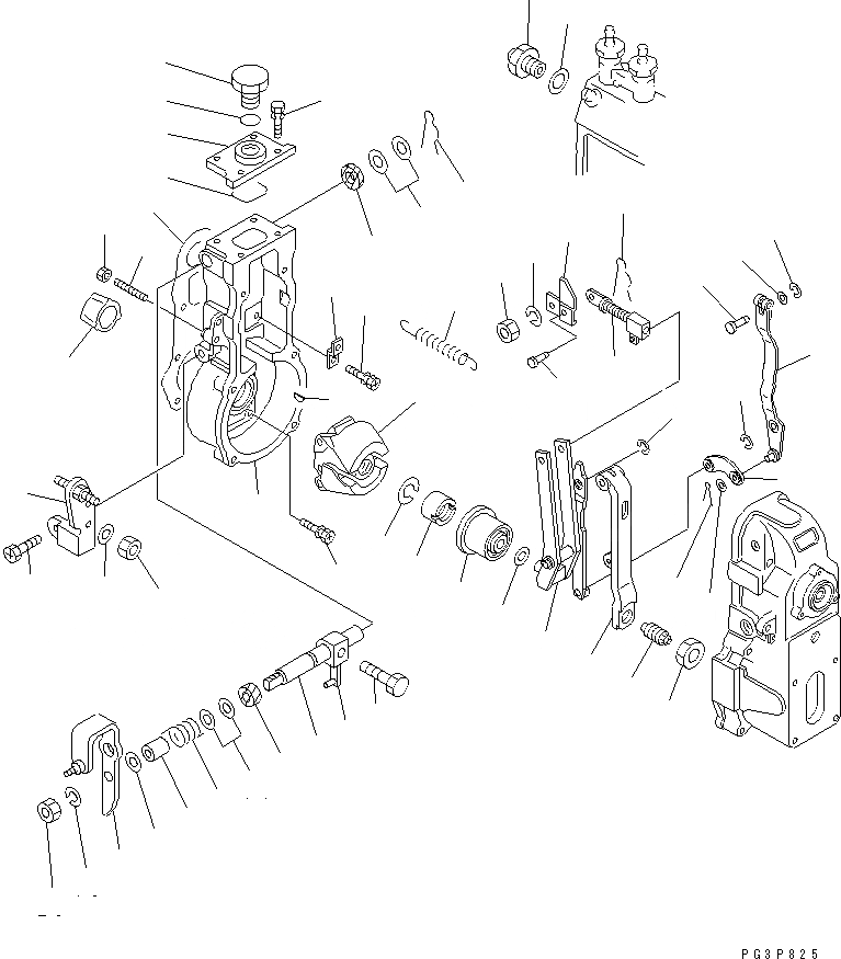 Схема запчастей Komatsu SA6D125E-2E-7 - ТОПЛ. НАСОС (РЕГУЛЯТОР) (/) (ВНУТР. ЧАСТИ)(№8-) ДВИГАТЕЛЬ