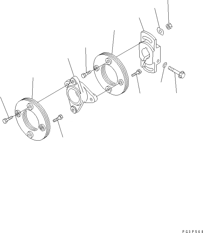 Схема запчастей Komatsu SA6D125-1X - ТОПЛ. НАСОС (СОЕДИНЕНИЕ) (ВНУТР. ЧАСТИ) ТОПЛИВН. СИСТЕМА