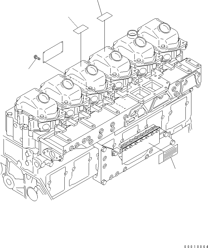 Схема запчастей Komatsu SA6D125E-3A-7W - ТАБЛИЧКИ (АНГЛ.) (ОГРАНИЧЕНИЯ ПО ВЫБРОСУ ЕВРОП. И ЕС)(№9-) ДВИГАТЕЛЬ