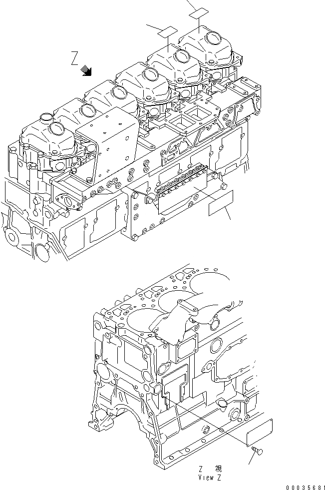 Схема запчастей Komatsu SA6D125E-3A-7W - ТАБЛИЧКИ (АНГЛ.)(№-) ДВИГАТЕЛЬ