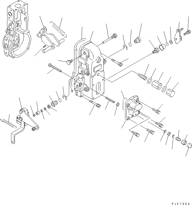 Схема запчастей Komatsu 6D125-1XX-B - ТОПЛ. НАСОС (РЕГУЛЯТОР) (/) (ДЛЯ ОГРАНИЧЕНИЯ ПО ВЫБРОСУ ЕВРОП.) (ДЛЯ СТРАН ЕС EXH. GAS REGULATION) (ВНУТР. ЧАСТИ)(№98-) ТОПЛИВН. СИСТЕМА