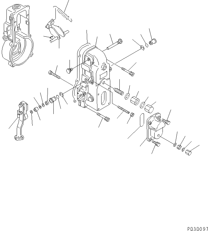 Схема запчастей Komatsu SA6D125E-2A-7 - ТОПЛ. НАСОС (РЕГУЛЯТОР) (/) (ВНУТР. ЧАСТИ)(№77-) ДВИГАТЕЛЬ