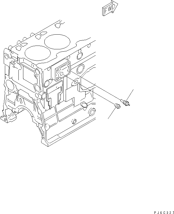 Схема запчастей Komatsu SA6D125E-2G-7 - ДАТЧИК ТЕМПЕРАТУРЫ ВОДЫ(№7-) ДВИГАТЕЛЬ