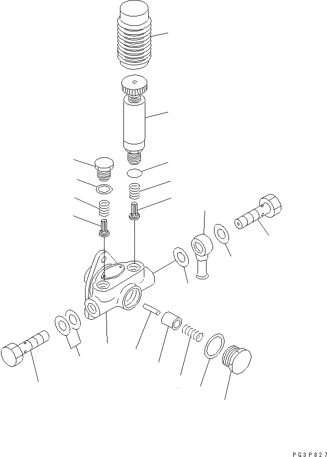 Схема запчастей Komatsu SA6D125E-2GD-W - ТОПЛ. НАСОС (ПОДКАЧИВАЮЩ. НАСОС) (ВНУТР. ЧАСТИ)(№9-) ДВИГАТЕЛЬ