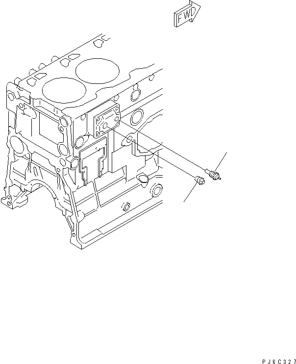 Схема запчастей Komatsu SA6D125E-2G-7 - ДАТЧИК ТЕМПЕРАТУРЫ ВОДЫ(№7-) ДВИГАТЕЛЬ