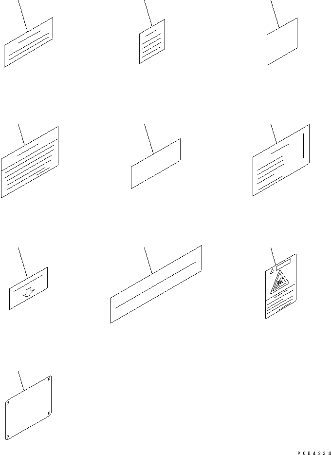 Схема запчастей Komatsu SA6D132-1MM - ПРЕДУПРЕЖДАЮЩ. МАРКИРОВКА(№-) ДВИГАТЕЛЬ