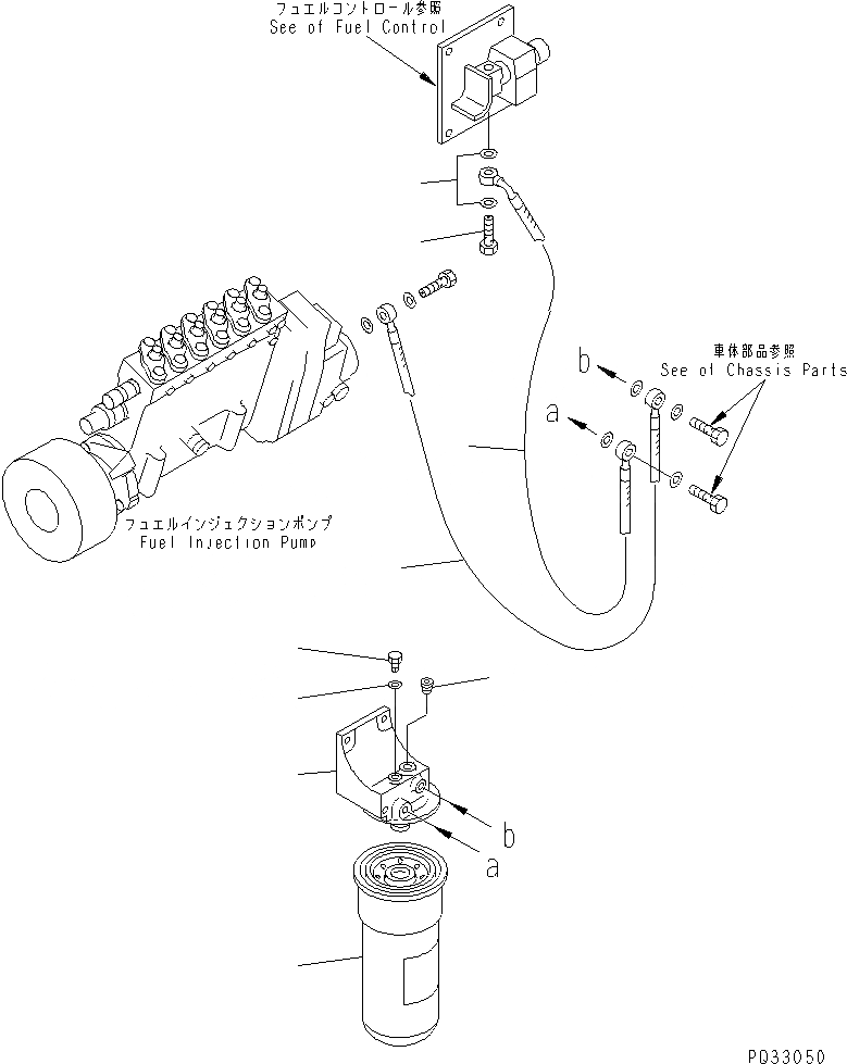 Схема запчастей Komatsu SA6D140-1FF - ТОПЛИВН. ФИЛЬТР. (ДЛЯ ЭЛЕКТРИЧ. РЕГУЛЯТОРА) ДВИГАТЕЛЬ