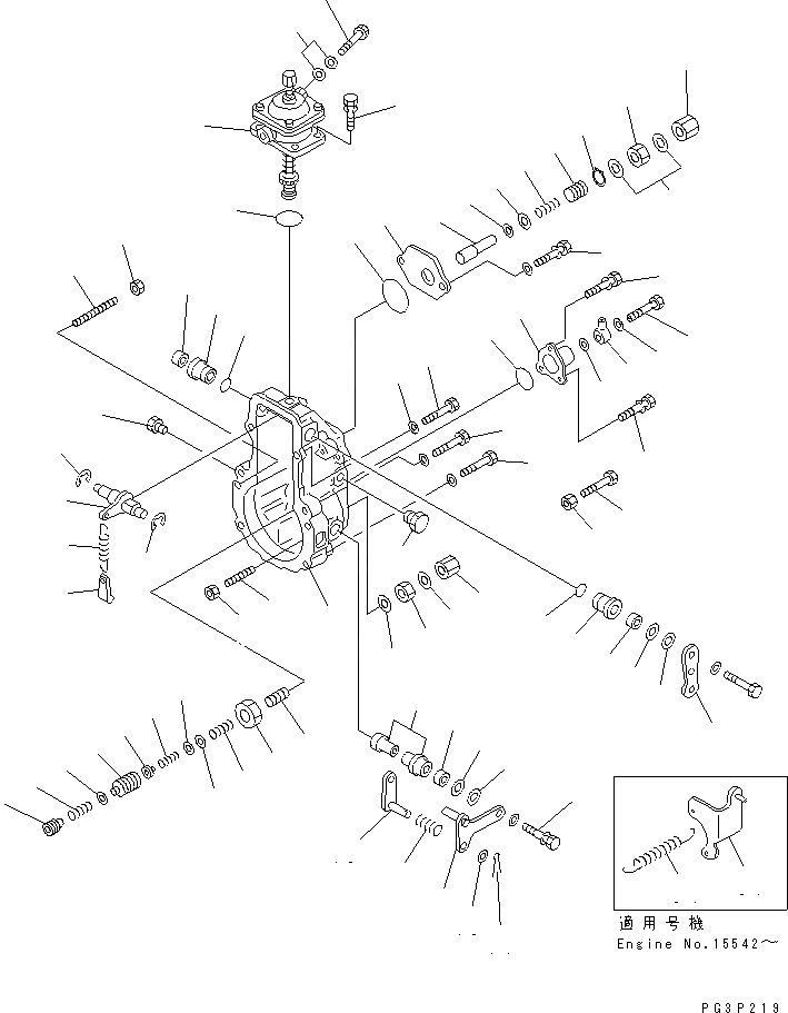 Схема запчастей Komatsu SA6D140-1B - ТОПЛ. НАСОС (РЕГУЛЯТОР) (/) (ОГРАНИЧЕНИЯ ПО ВЫХЛОПУ ЕС)(№9-) ТОПЛИВН. СИСТЕМА