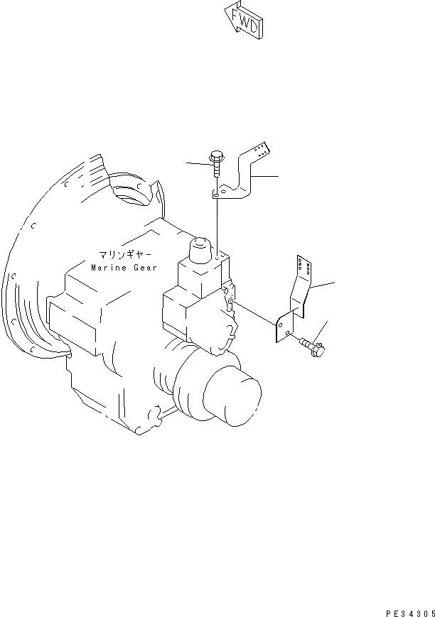 Схема запчастей Komatsu SA6D140-1LL - КАБЕЛЬ КОРПУС (MGN7EX-A¤ 7GX-) ДВИГАТЕЛЬ