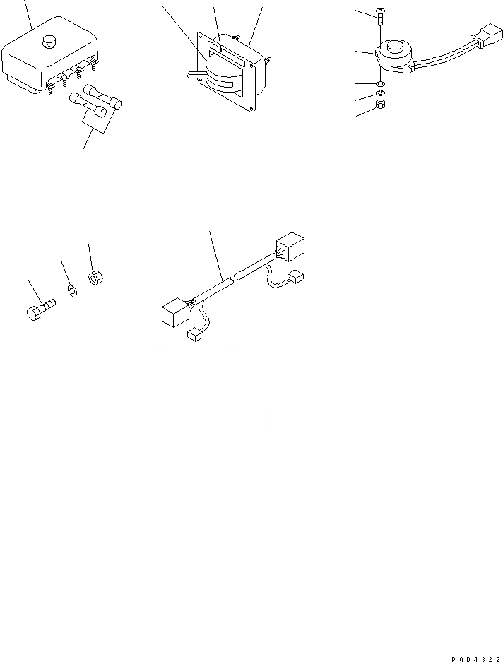 Схема запчастей Komatsu SA6D140-1LL - ПАНЕЛЬ ПРИБОРОВ КОМПОНЕНТЫ (С COVER)(№-) ДВИГАТЕЛЬ