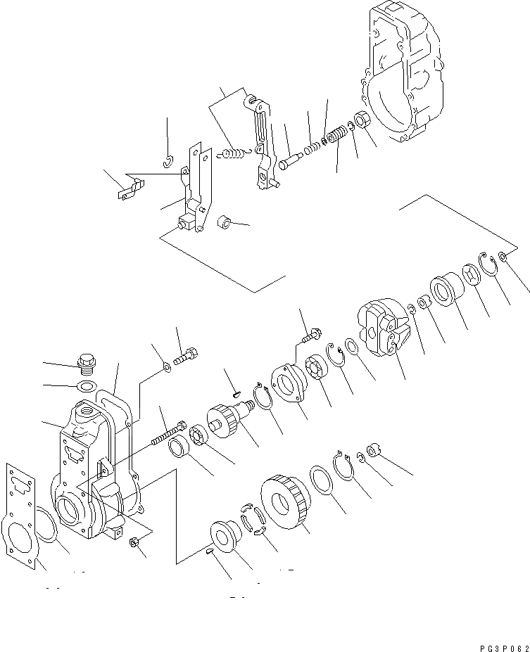 Схема запчастей Komatsu SA6D140-1EE - ТОПЛ. НАСОС (РЕГУЛЯТОР) (/) (ВНУТР. ЧАСТИ) ДВИГАТЕЛЬ