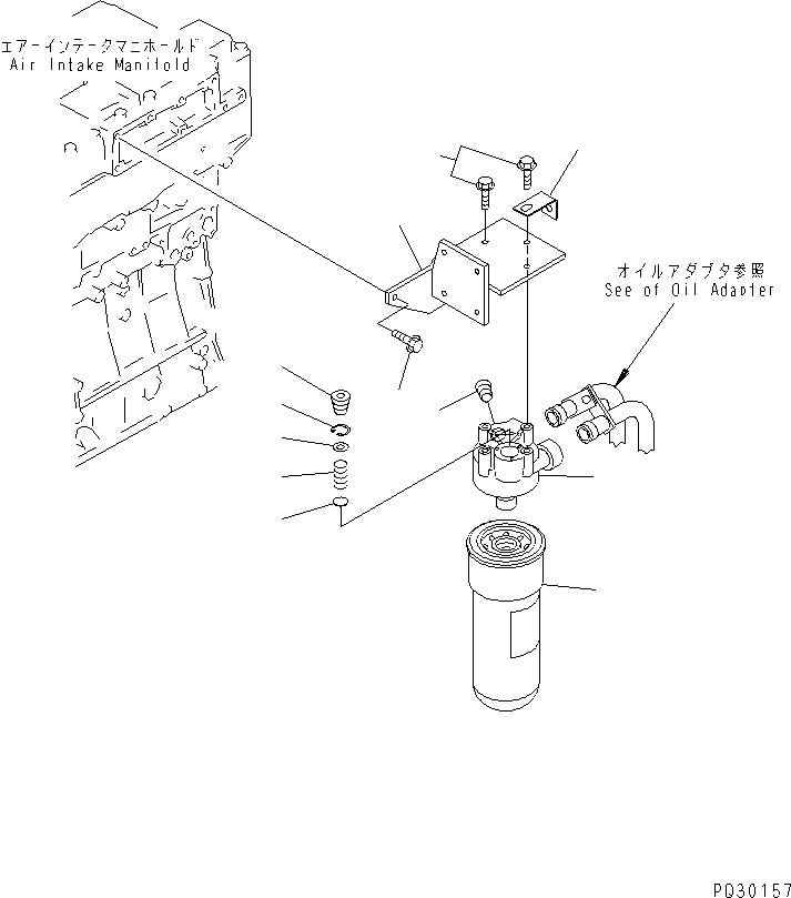 Схема запчастей Komatsu SA6D140-1EE - МАСЛ. ФИЛЬТР(№779-8) ДВИГАТЕЛЬ
