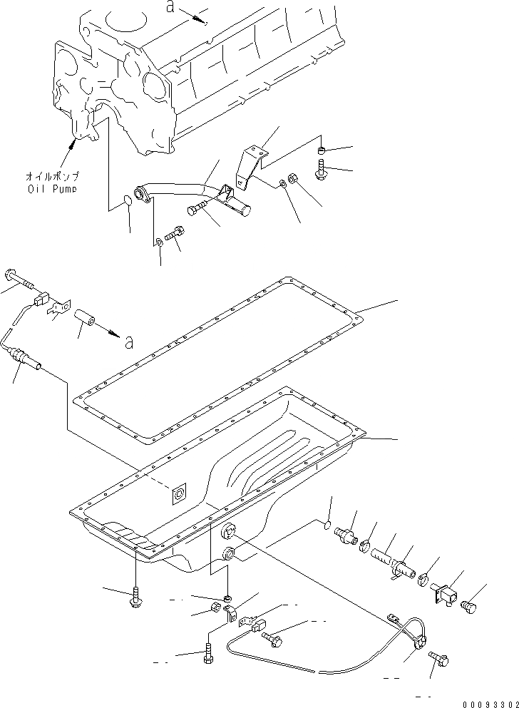 Схема запчастей Komatsu SA6D140E-3E-7 - МАСЛЯНЫЙ ПОДДОН И ВСАСЫВАЮЩИЙ ПАТРУБОК (МОРОЗОУСТОЙЧИВ. СПЕЦИФИКАЦИЯ.)(№88-) ДВИГАТЕЛЬ