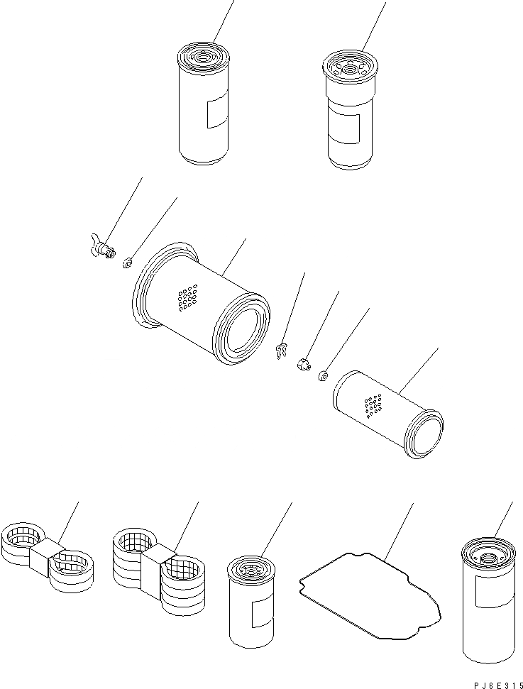 Схема запчастей Komatsu SA6D140-2A-G - ЗАП. ЧАСТИ(№9-) ДВИГАТЕЛЬ