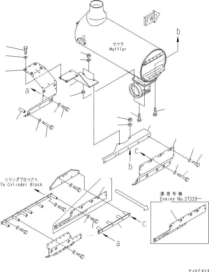 Схема запчастей Komatsu SA6D140-2A-G - ТЕРМОЗАЩИТА (КРОМЕ ЯПОН.)(№77-) ДВИГАТЕЛЬ