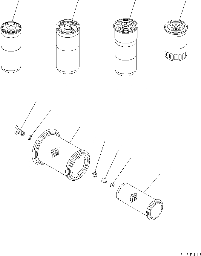 Схема запчастей Komatsu SA6D140-2B-G - ЗАП. ЧАСТИ (ЭЛЕМЕНТ)(№78-) ДВИГАТЕЛЬ