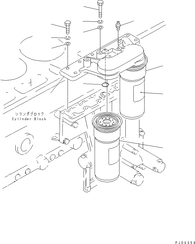 Схема запчастей Komatsu SA6D155-4A-35 - МАСЛ. ФИЛЬТР(№9-8) СИСТЕМА СМАЗКИ МАСЛ. СИСТЕМА
