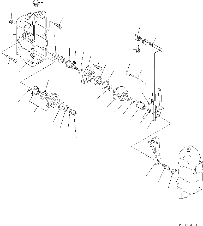 Схема запчастей Komatsu SA6D170E-2A-D - ТОПЛ. НАСОС (РЕГУЛЯТОР) (/) (МОРОЗОУСТОЙЧИВ. СПЕЦИФИКАЦИЯ)(ВНУТР. ЧАСТИ) ДВИГАТЕЛЬ