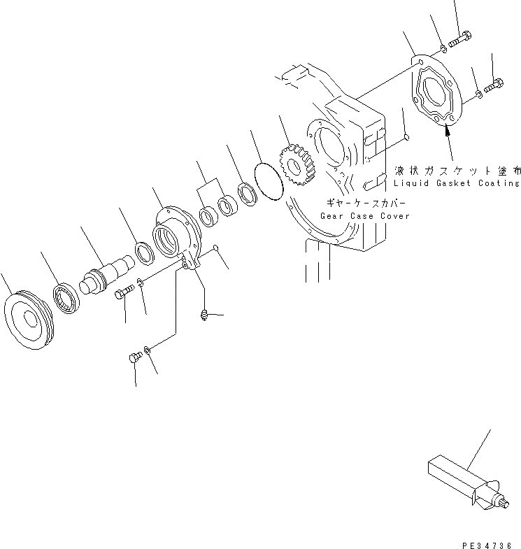 Схема запчастей Komatsu SA6D170E-2A-MC - ПЕРЕДН. МЕХ-М ОТБОРА МОЩНОСТИ (МОРОЗОУСТОЙЧИВ. СПЕЦИФИКАЦИЯ)(№97-) ДВИГАТЕЛЬ