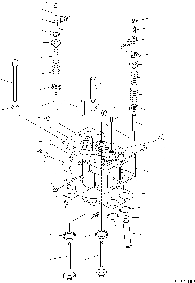 Схема запчастей Komatsu SA6D170-A-1Q - ГОЛОВКА ЦИЛИНДРОВ ГОЛОВКА ЦИЛИНДРОВ