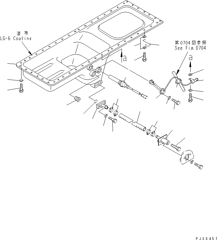Схема запчастей Komatsu SA6D170-A-1Q - МАСЛЯНЫЙ ПОДДОН (МОРОЗОУСТОЙЧИВ. СПЕЦИФИКАЦИЯ.) БЛОК ЦИЛИНДРОВ