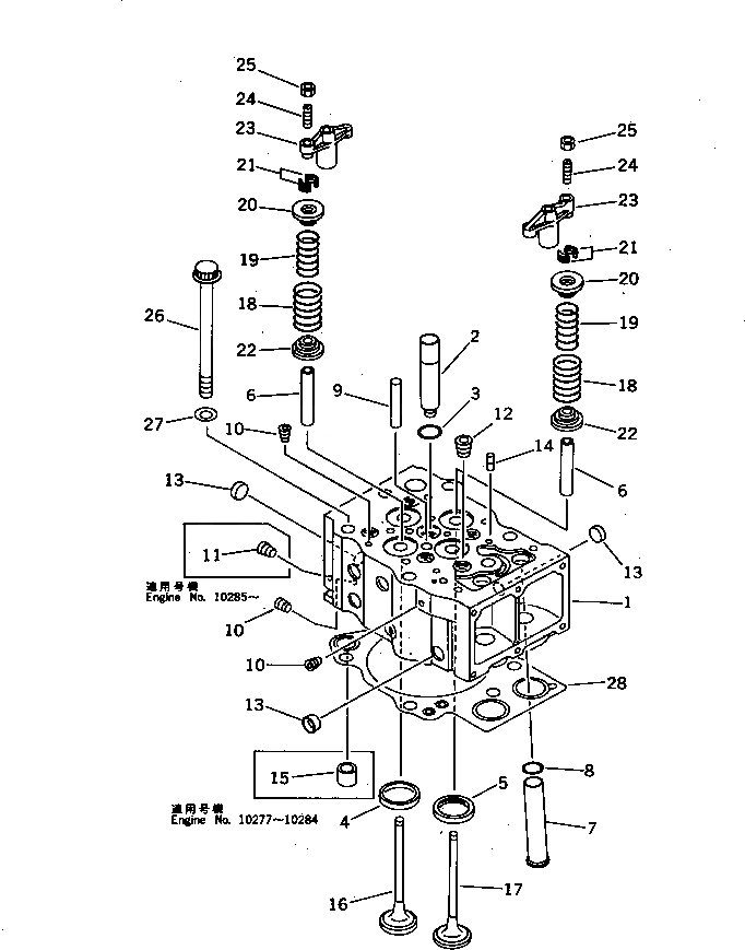 Схема запчастей Komatsu SA6D170-A-1E - ГОЛОВКА ЦИЛИНДРОВ (ОДИНОЧН. ТУРБОНАГНЕТАТЕЛЬ)(№77-8) ГОЛОВКА ЦИЛИНДРОВ