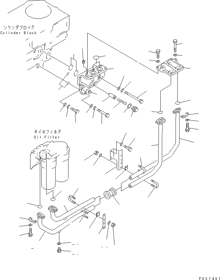 Схема запчастей Komatsu SA6D170-A-1P - МАСЛ. ФИЛЬТР ТРУБЫ СИСТЕМА СМАЗКИ МАСЛ. СИСТЕМА