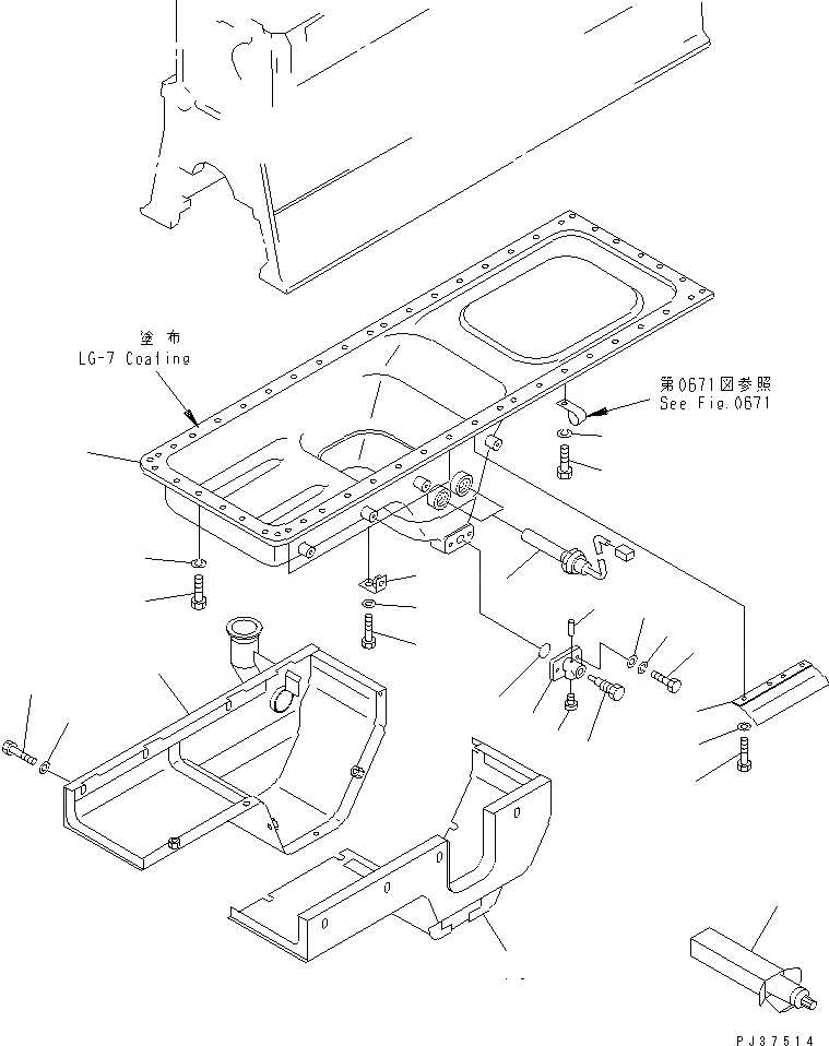 Схема запчастей Komatsu SA6D170-B-1J - МАСЛЯНЫЙ ПОДДОН (С МАСЛЯНЫЙ ПОДДОН КРЫШКАТИП) (МОРОЗОУСТОЙЧИВ. СПЕЦ-Я) БЛОК ЦИЛИНДРОВ
