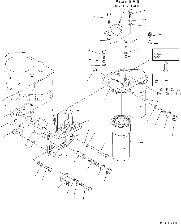 Схема запчастей Komatsu SA6D170-B-1F-SP - МАСЛ. ФИЛЬТР И КРЕПЛЕНИЕ СИСТЕМА СМАЗКИ МАСЛ. СИСТЕМА